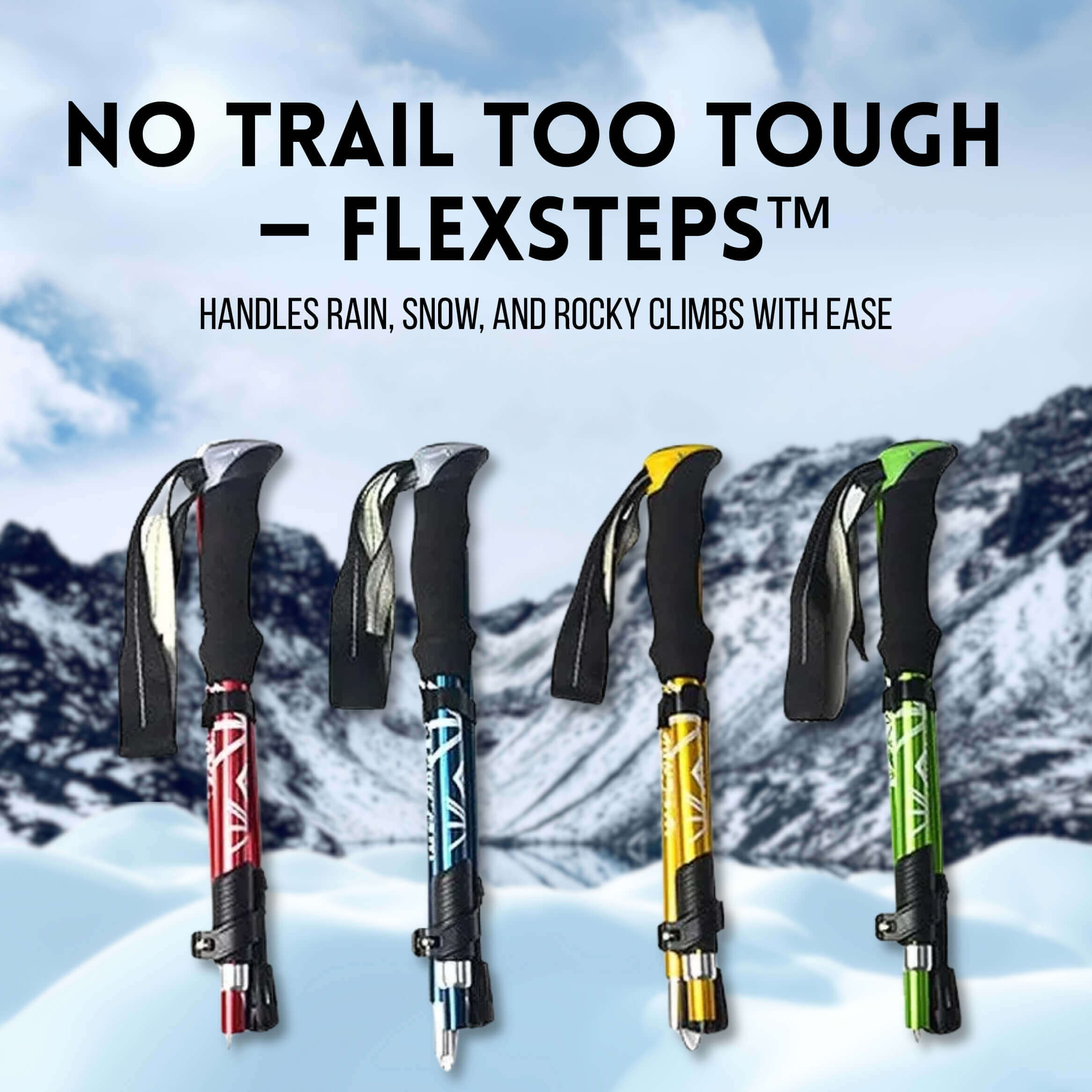 FlexSteps™ Telescopic Trekking Stick