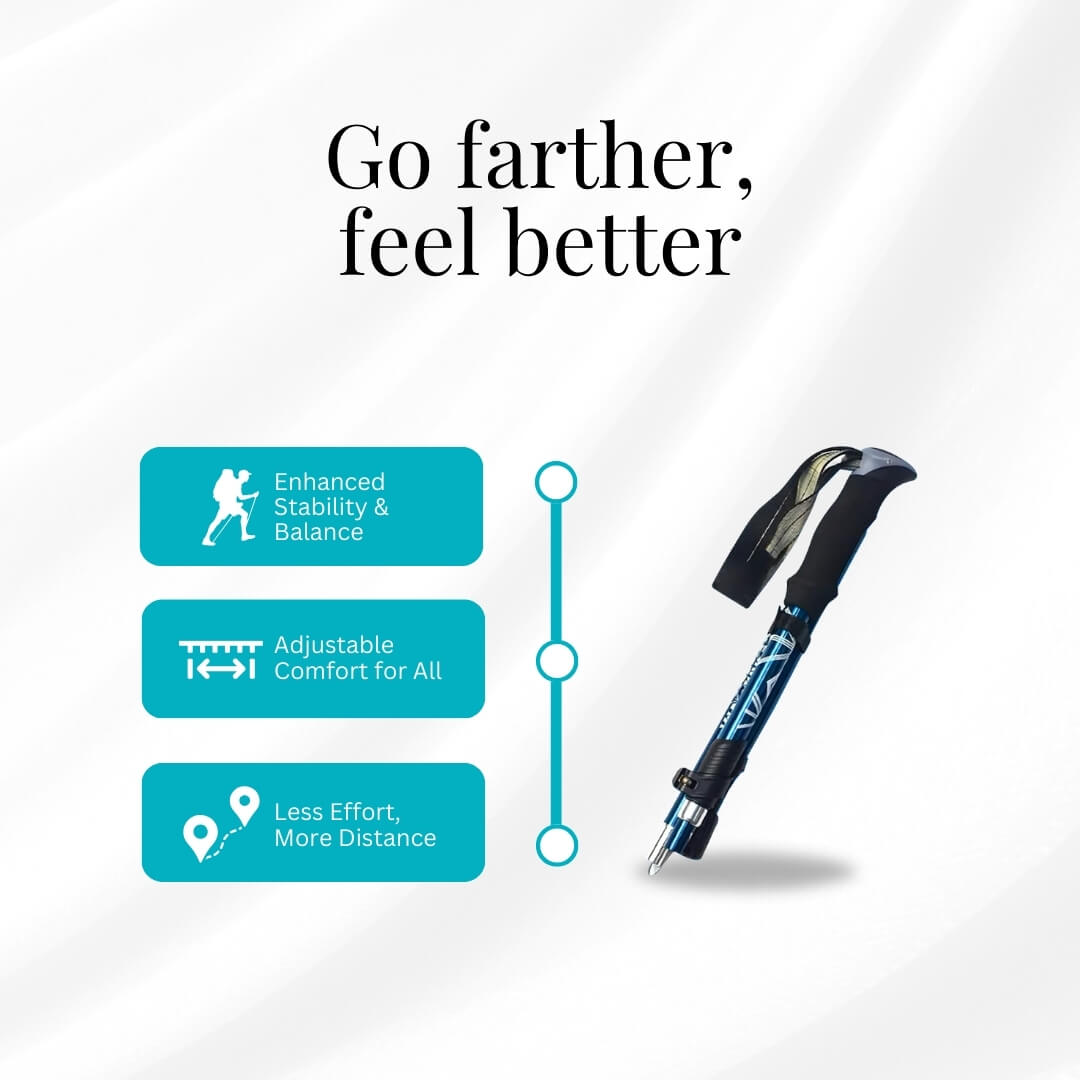 FlexSteps™ Telescopic Trekking Stick