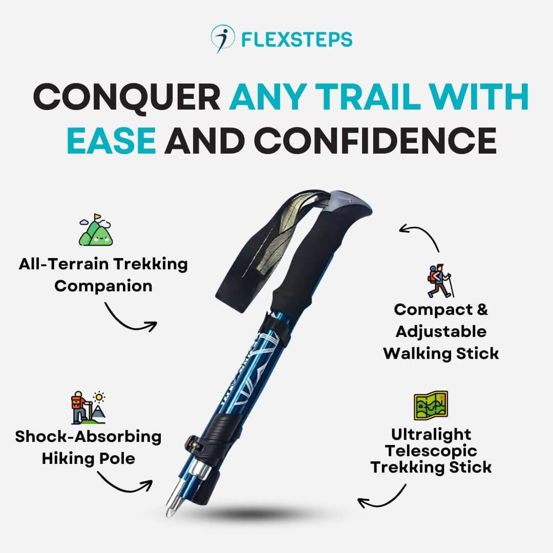 FlexSteps™ Telescopic Trekking Stick