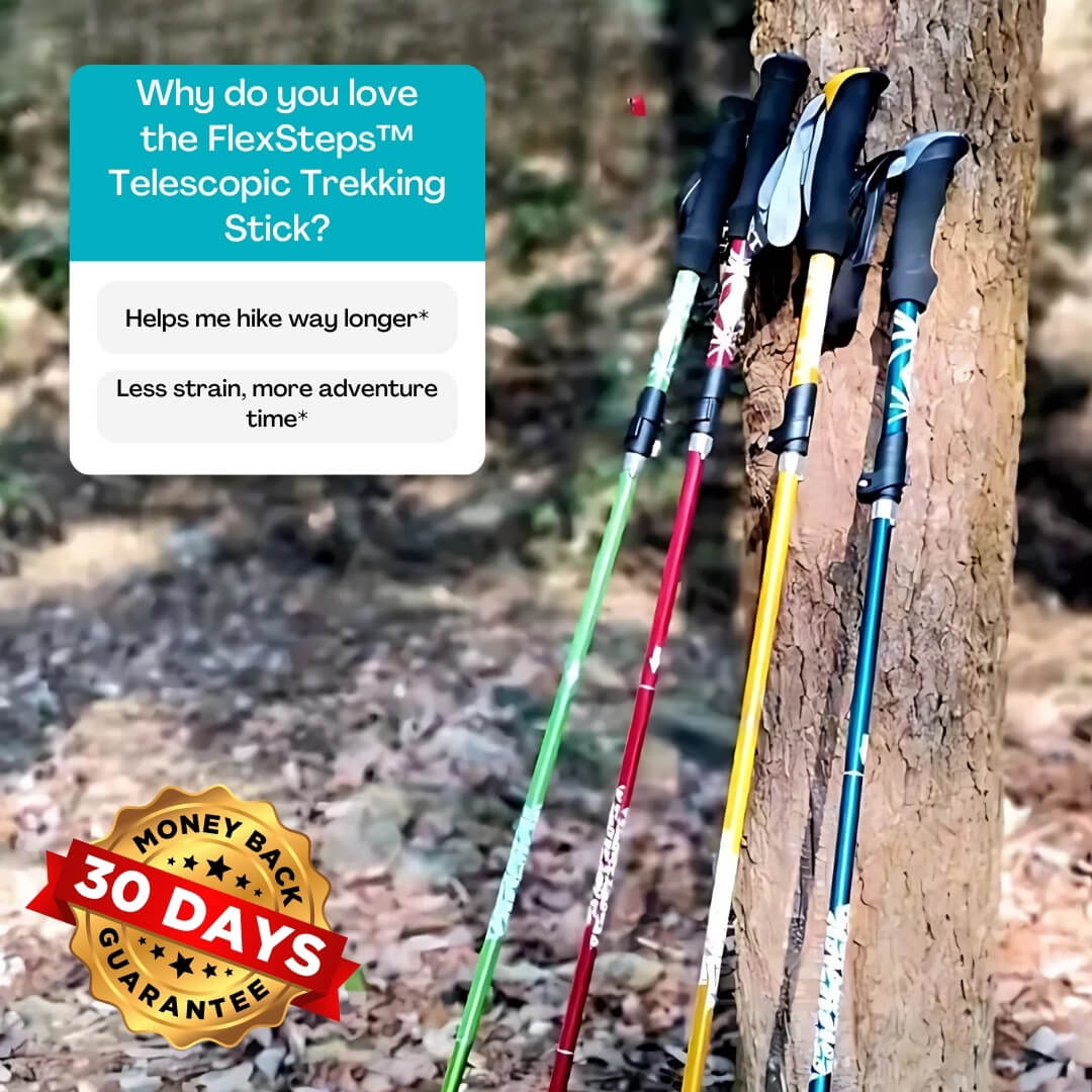 FlexSteps™ Telescopic Trekking Stick